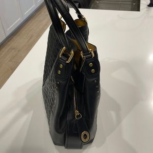 Black and Gold Coach Purse